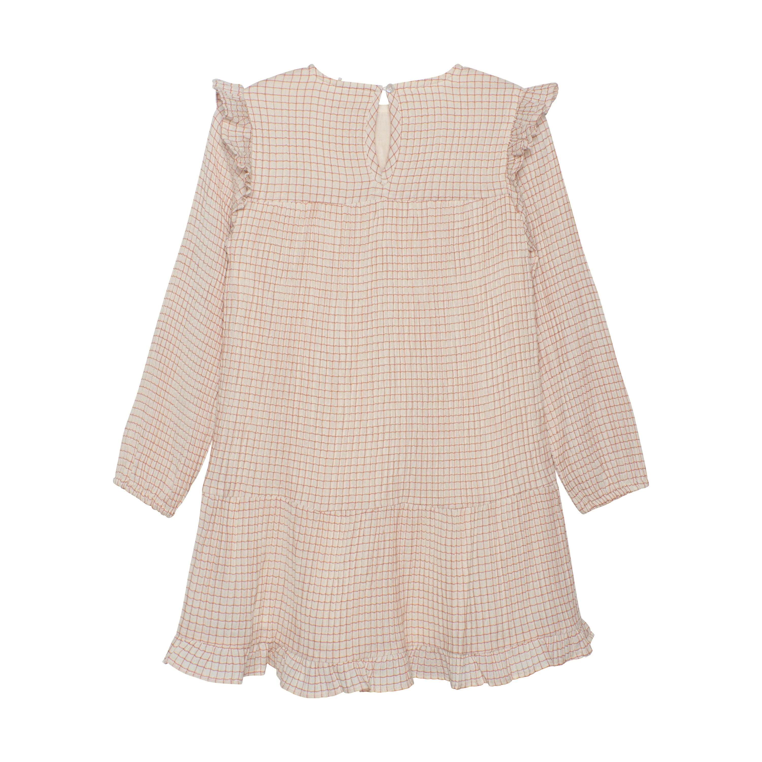 (123250) - Minymo - Dress LS Check w. Lining