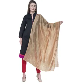 A R Silk Dark Golden Color Silk Siroski Dupattas and Chunnis