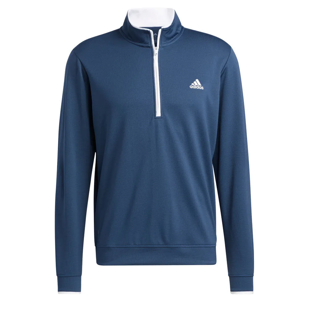 adidas Mens  Primegreen UPF Quarter Zip Pullover