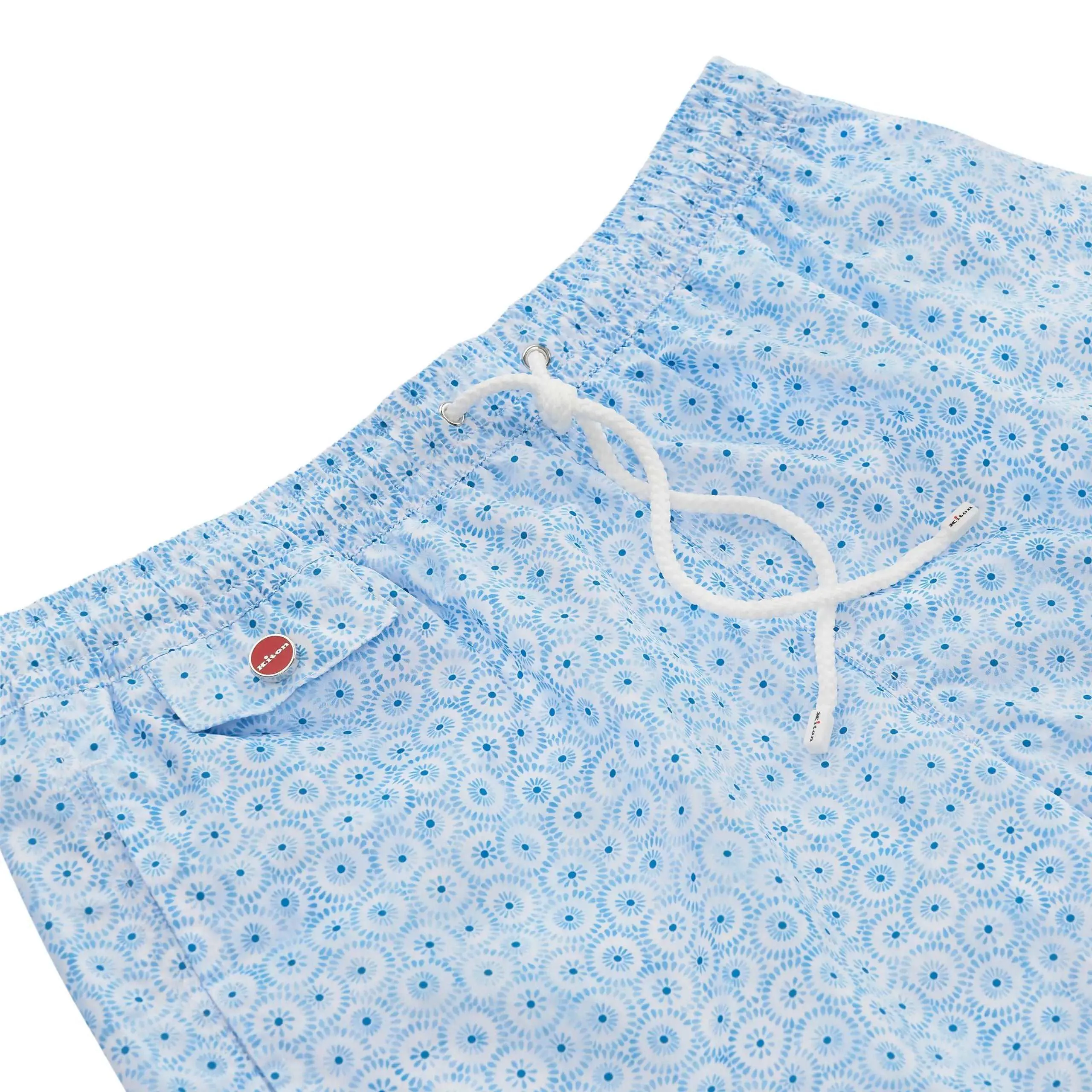 All-Monogram Swim Shorts in Light Blue