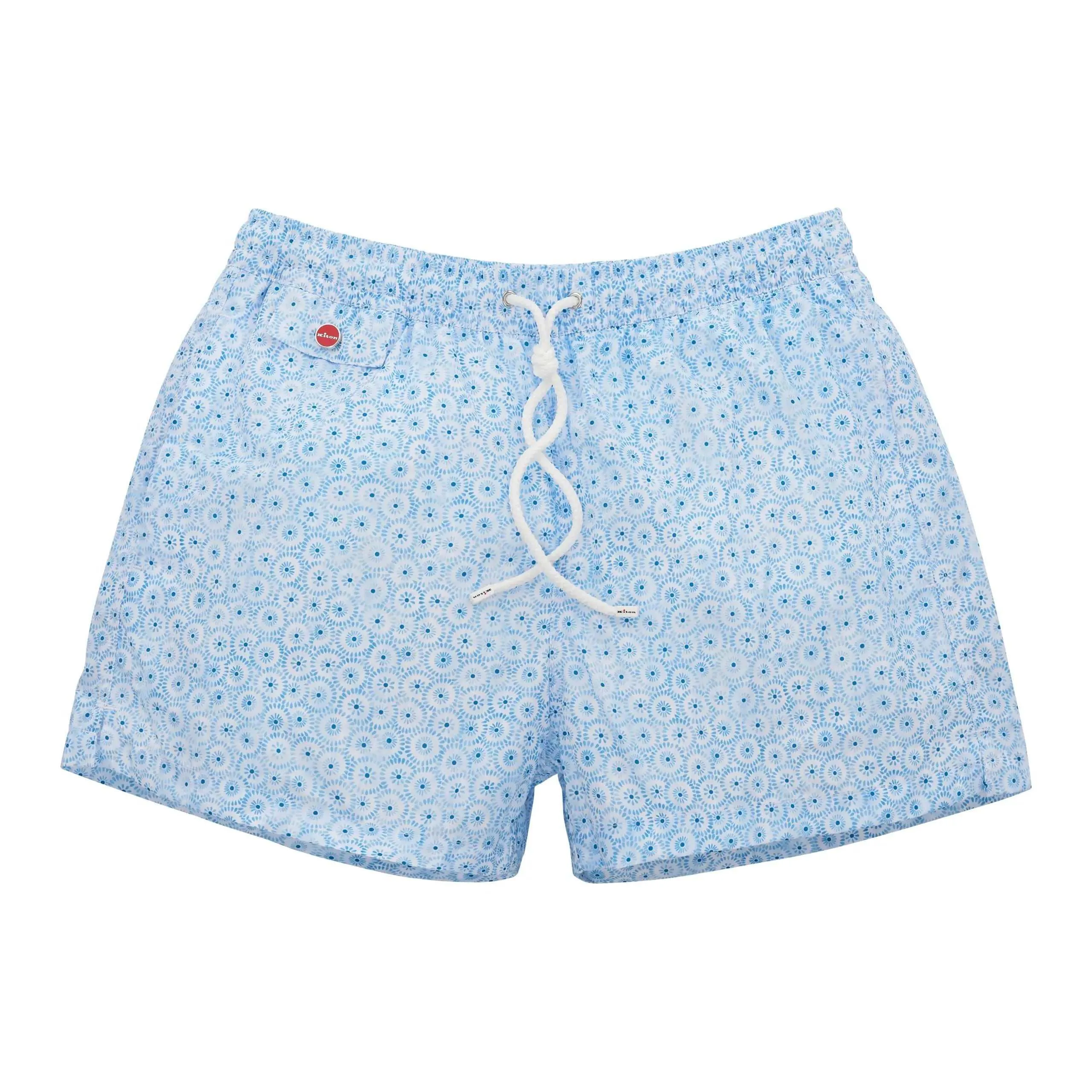 All-Monogram Swim Shorts in Light Blue