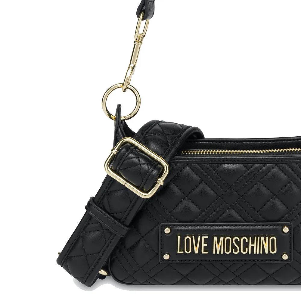 Borsa Donna a Mano con Tracolla LOVE MOSCHINO linea Quilted colore Nero JC4161