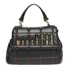 Borsa Donna a Mano con Tracolla LOVE MOSCHINO Trapuntata Nera