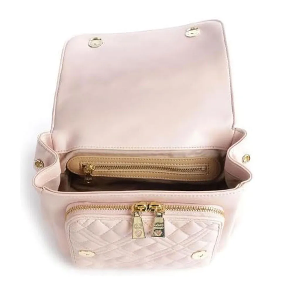 Borsa Donna a Mano LOVE MOSCHINO linea Shiny Quilted color Nude JC4010