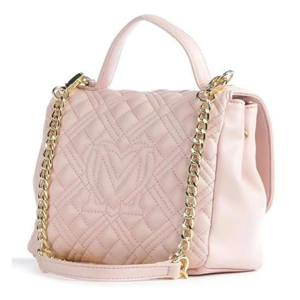 Borsa Donna a Mano LOVE MOSCHINO linea Shiny Quilted color Nude JC4010