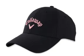 Callaway Ladies Golf Stitch Magneet Cap Zwart Roze