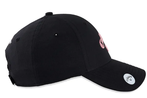 Callaway Ladies Golf Stitch Magneet Cap Zwart Roze