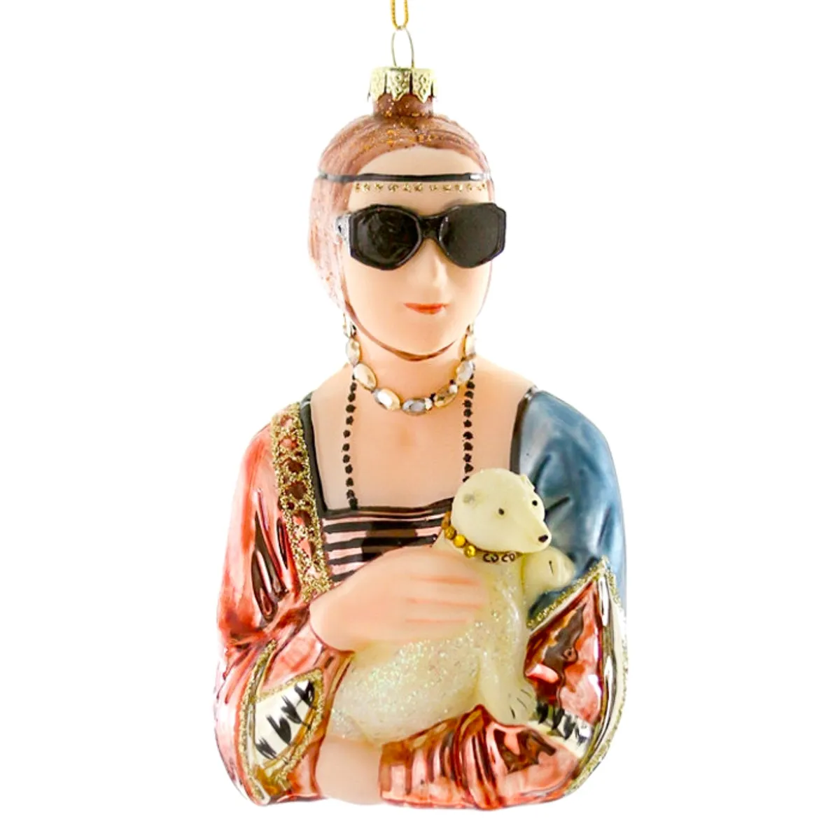 Chic Lady with Ermine Leonardo da Vinci Ornament