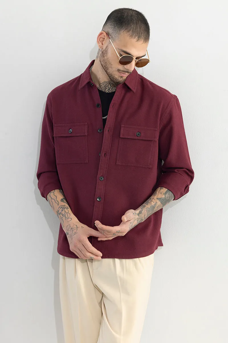 Clyster Maroon Overshirt