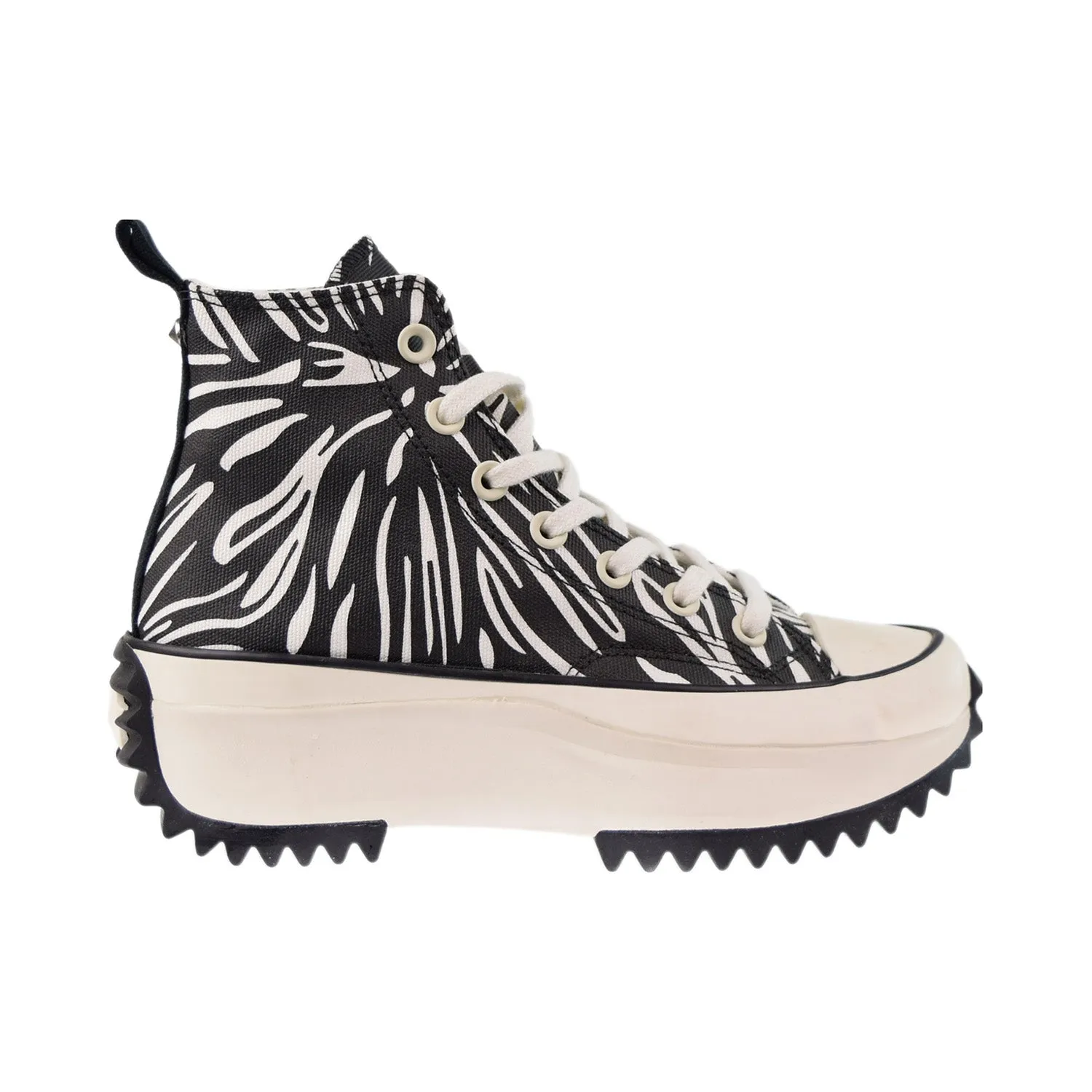 Converse Run Star Hike Platform Animalier High Zebra Men's Shoes Black-White