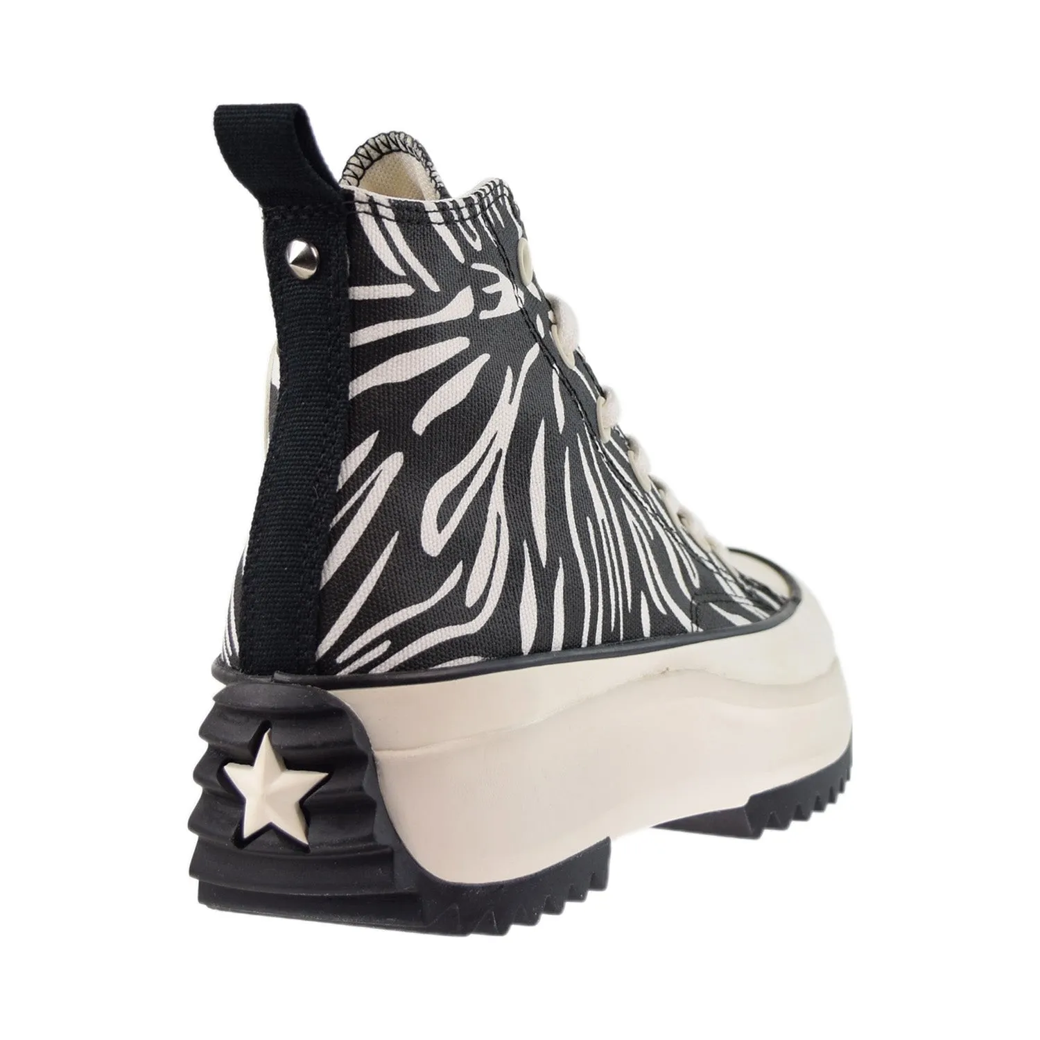 Converse Run Star Hike Platform Animalier High Zebra Men's Shoes Black-White