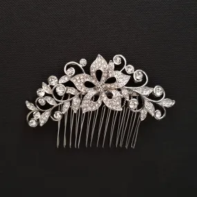 Crystal Flower Vintage Bridal Hair Comb-Fiore