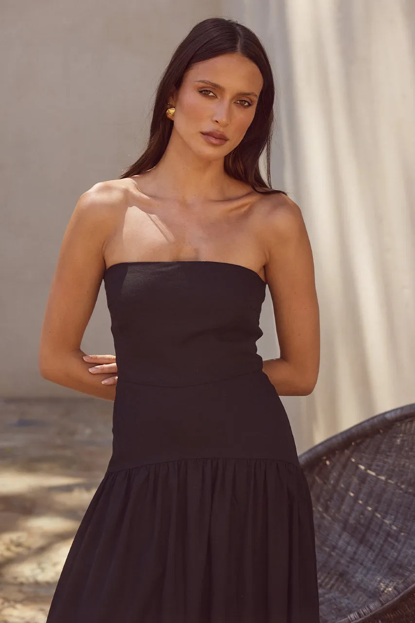 Danika Midi Dress - Black