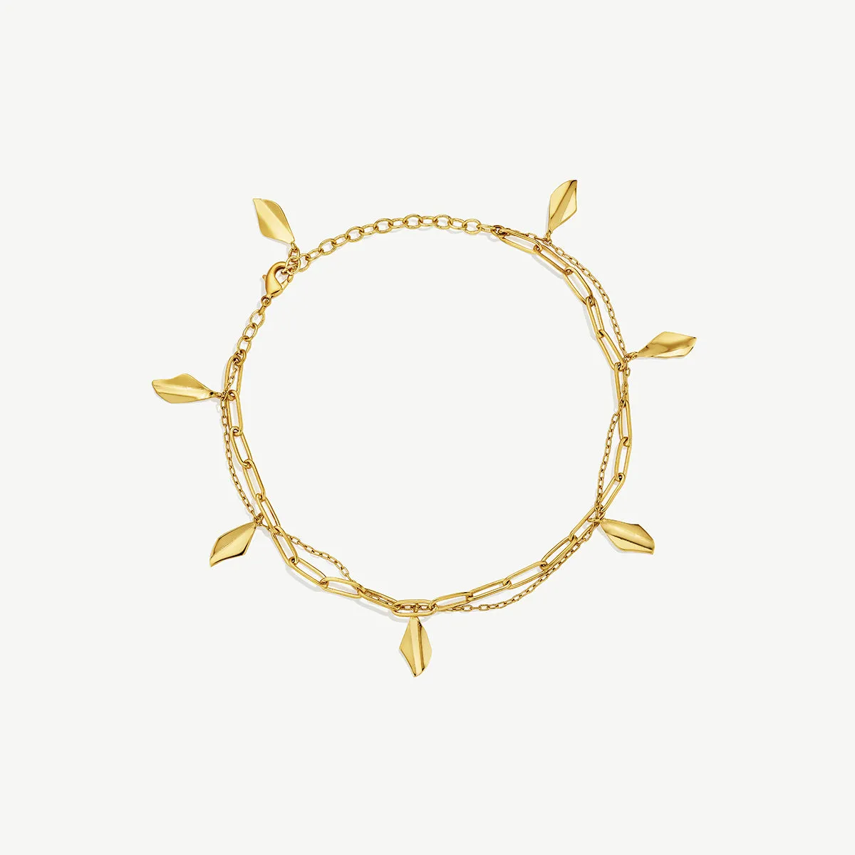 Delicate Bidu Layered Anklet