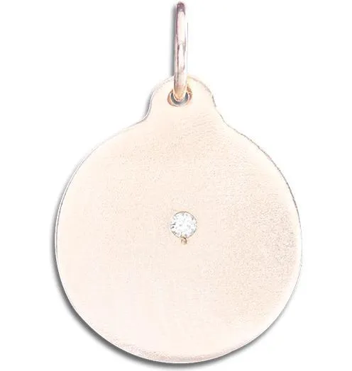 Disk Charm With Diamond