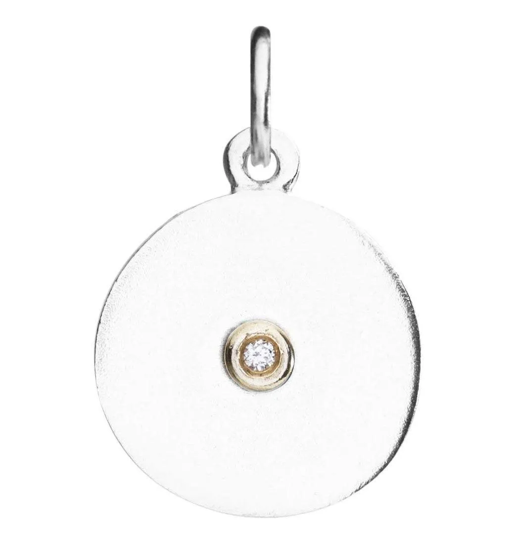 Disk Charm With Diamond