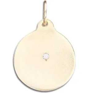 Disk Charm With Diamond