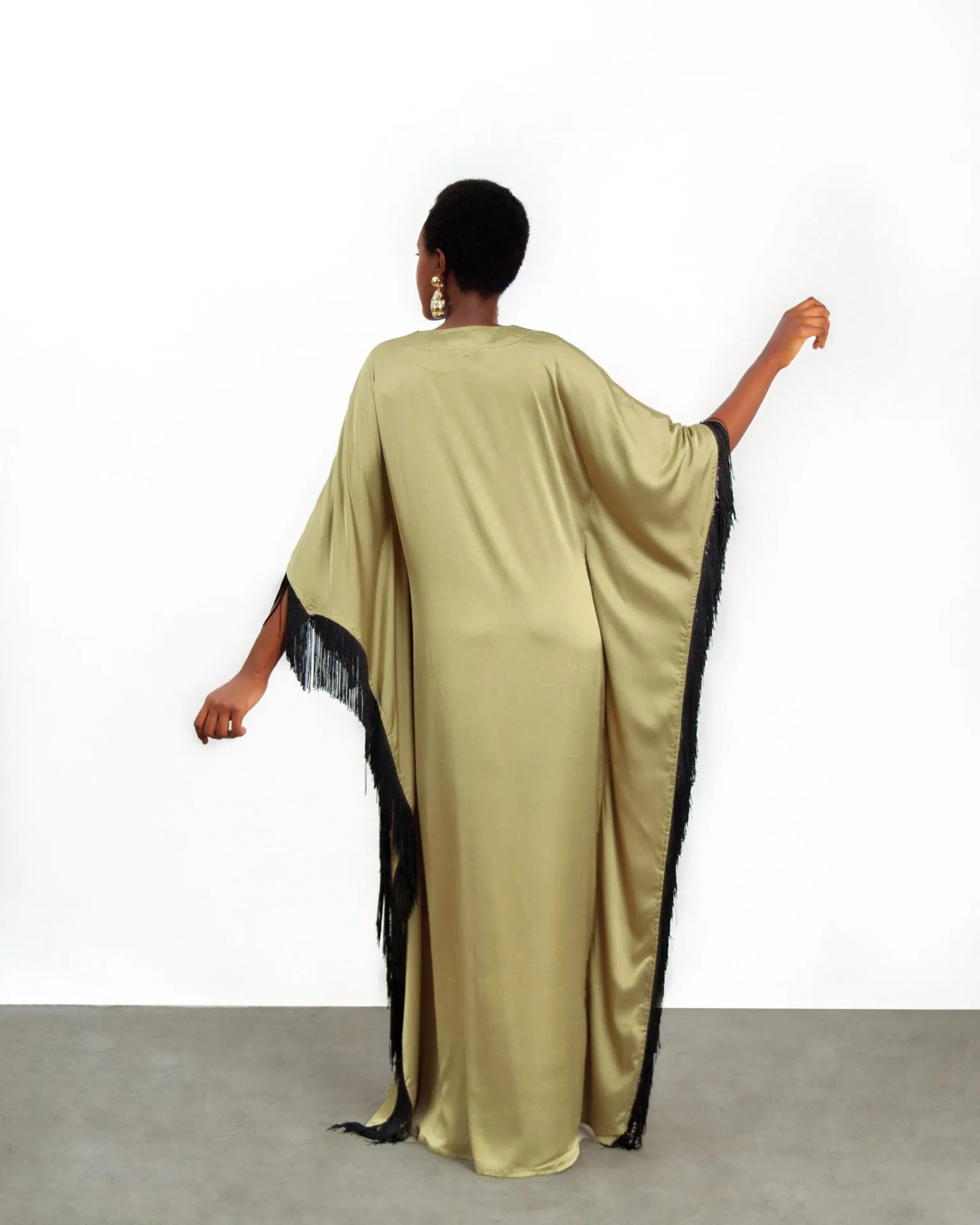 Domina by Michelle Ifem V-neckline Kaftan with Front Buttons