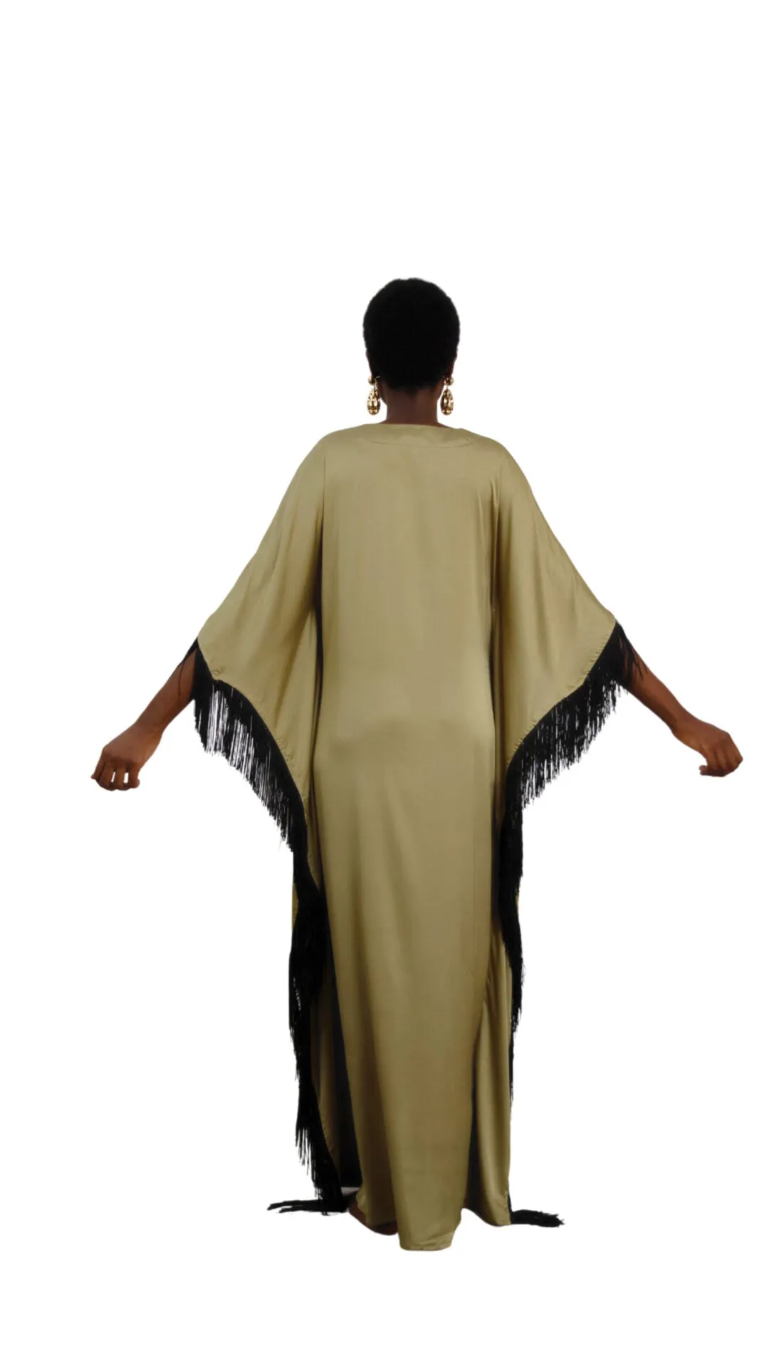 Domina by Michelle Ifem V-neckline Kaftan with Front Buttons