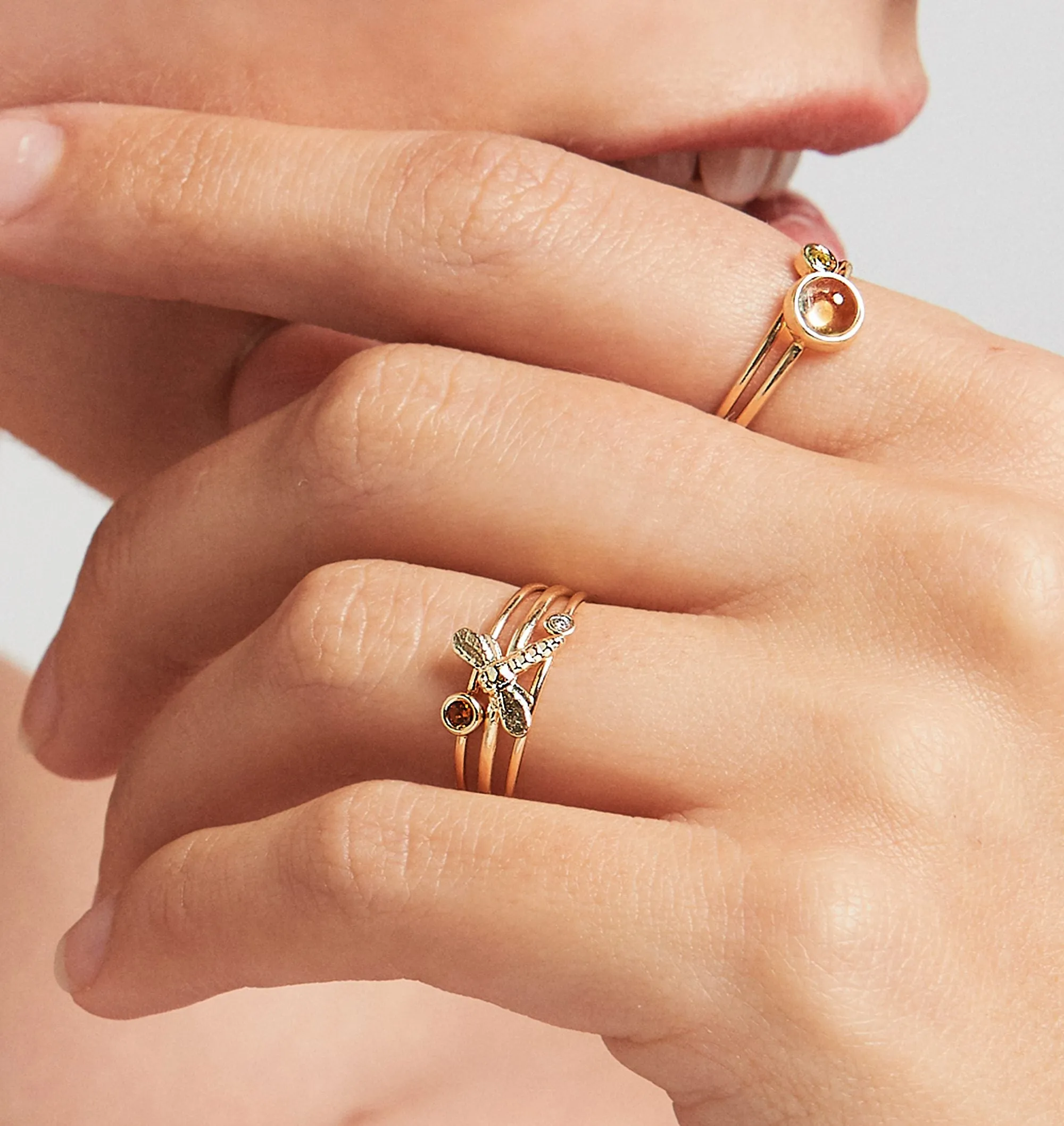 Dragonfly Stacking Ring