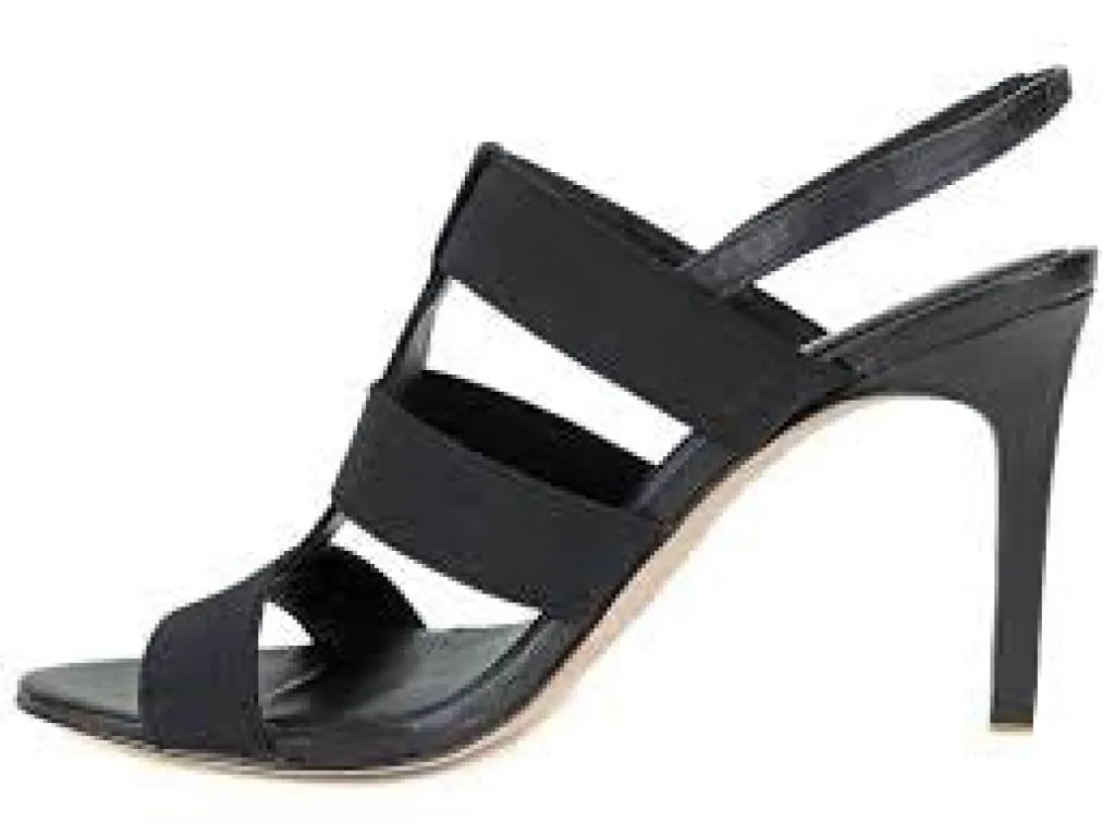 ELIE TAHARI  Womens Ithaca •Black• High Heel Stretch Caged Sandals