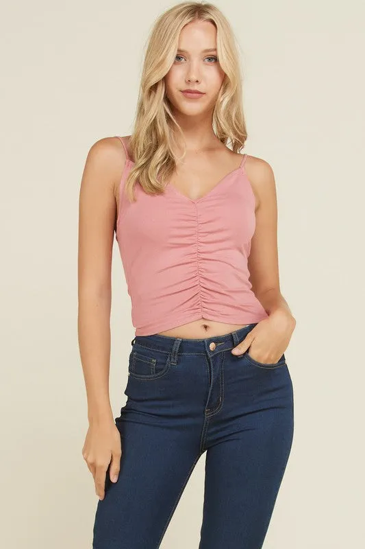 Exposure Front Ruching Cami