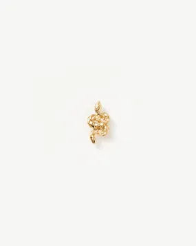 Fine Snake Single Stud Earring