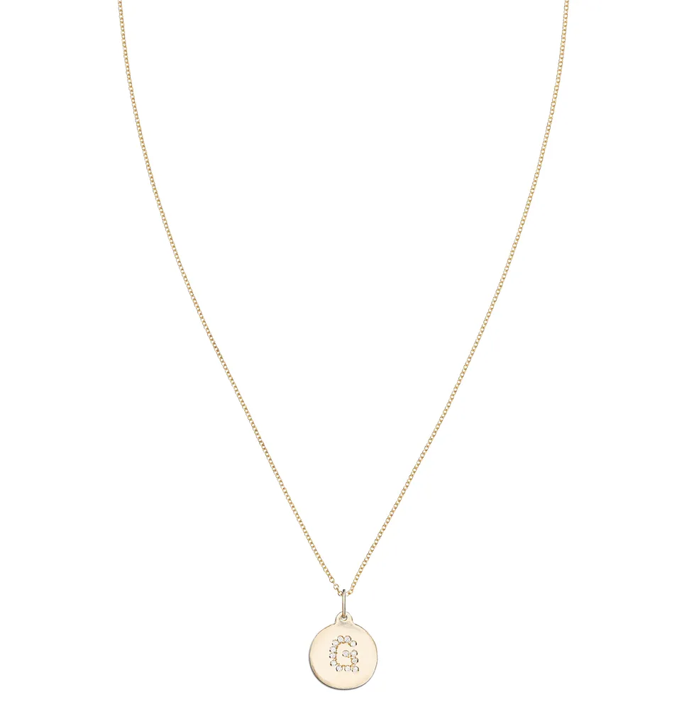 G Alphabet Charm Pavé Diamonds