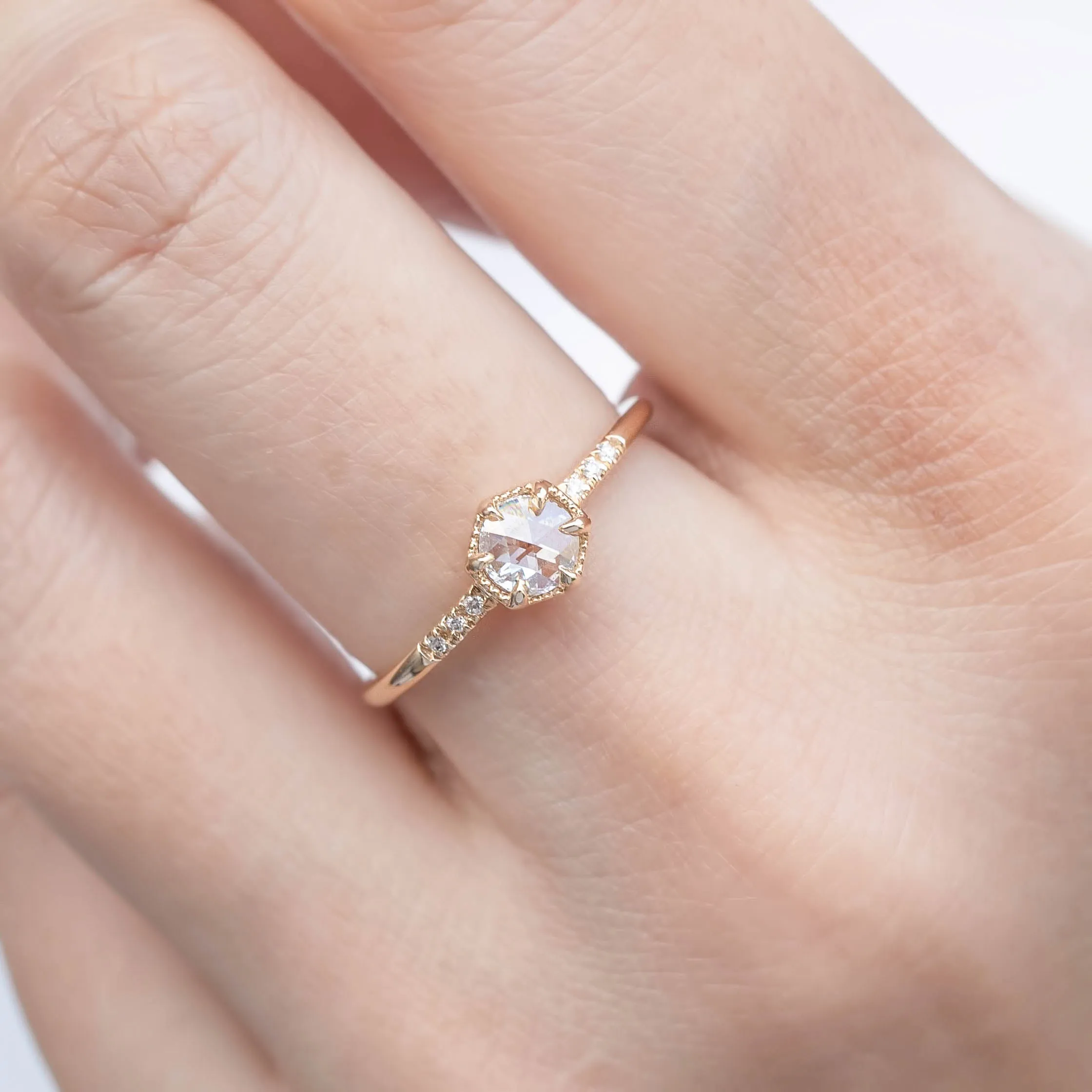 Grace Rose Cut Diamond Ring (Choose your own diamond)