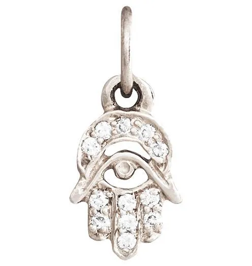 Hamsa Mini Charm Pavé Diamonds