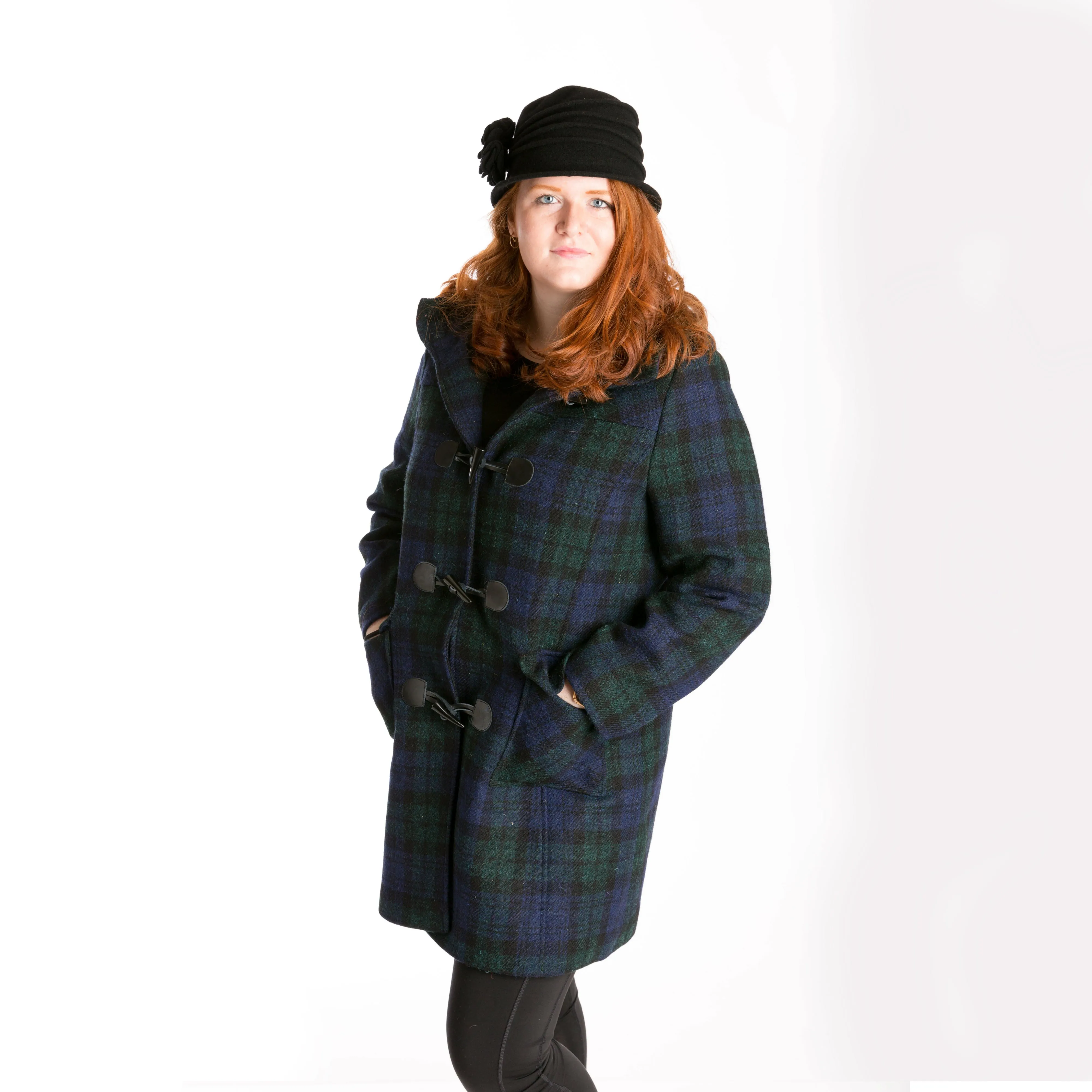 Harris Tweed Tartan Duffle Coat [2 Colors]