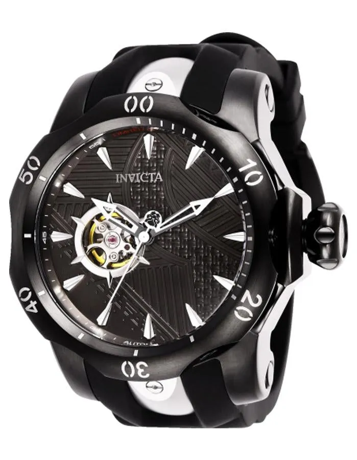 INVICTA Marvel Limited Edition Mens Open Heart  - Black Metal - Black Panther