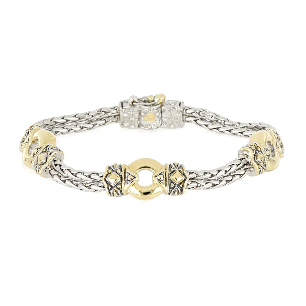 John Medeiros Antiqua Three Station Bracelet - B2840-A000