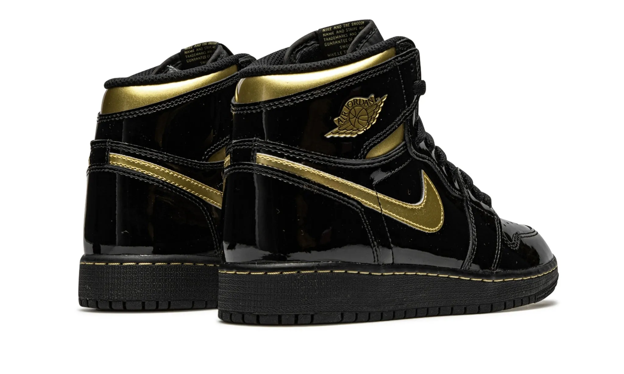 JORDAN 1 HIGH BLACK METALLIC GOLD GS