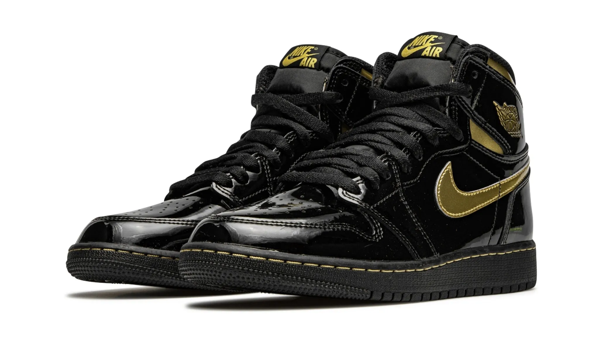 JORDAN 1 HIGH BLACK METALLIC GOLD GS