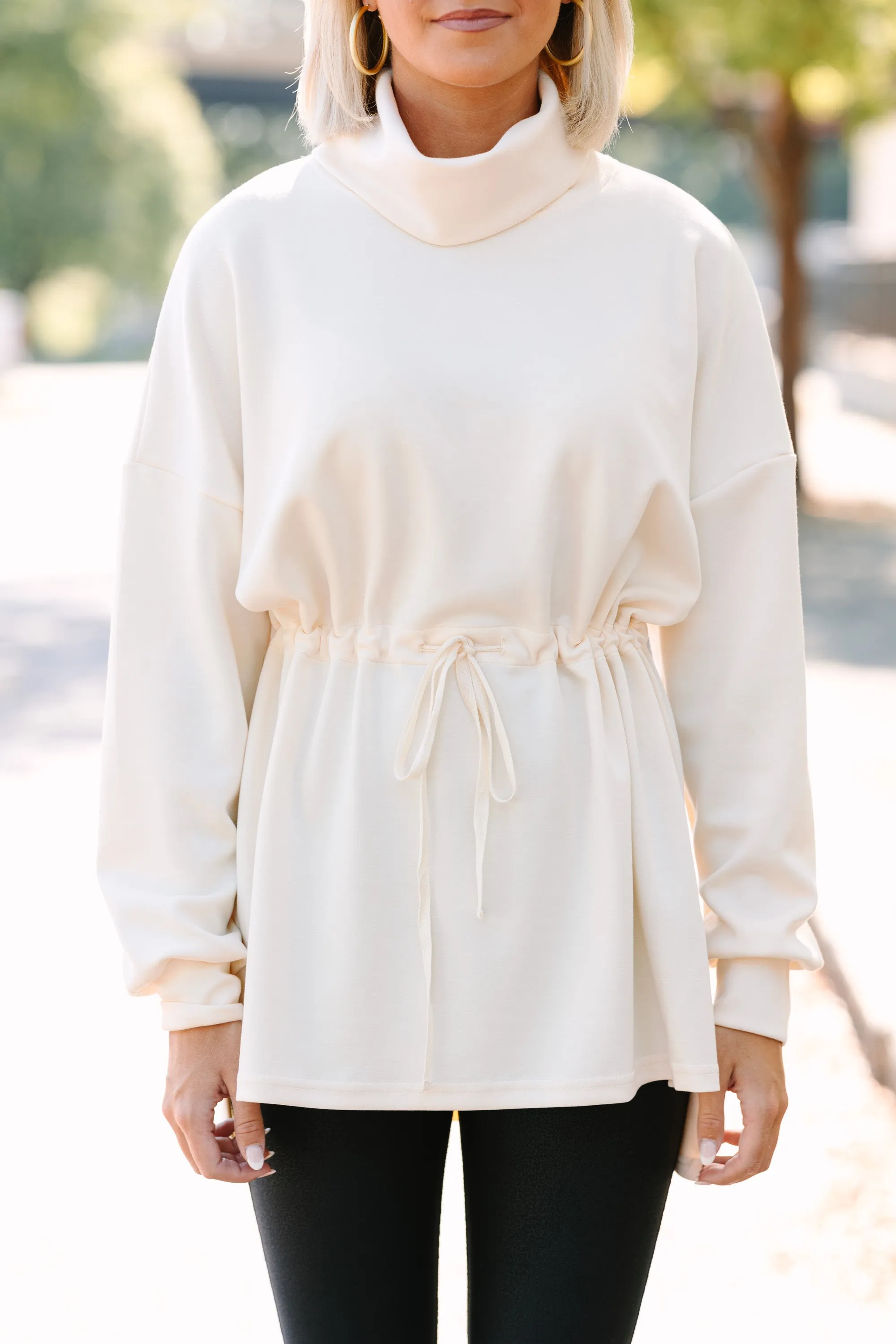 Just For You Eggshell White Tunic