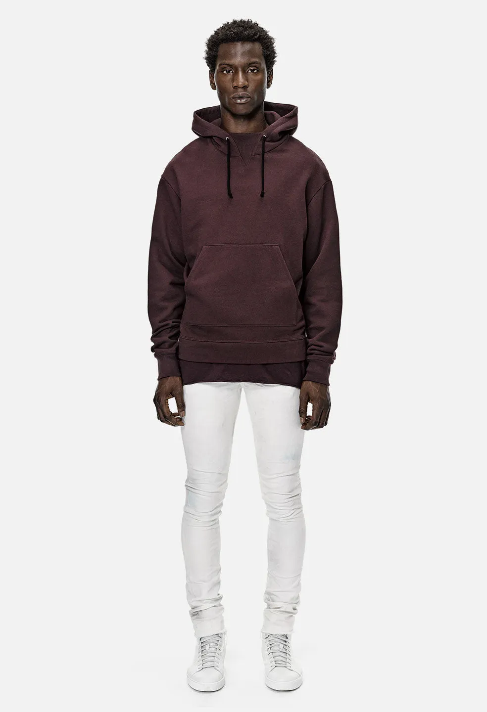 Kake Mock Pullover / Maroon