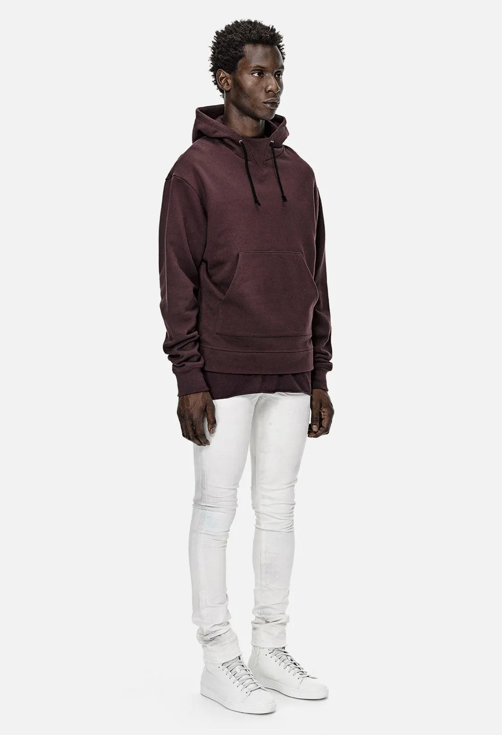 Kake Mock Pullover / Maroon