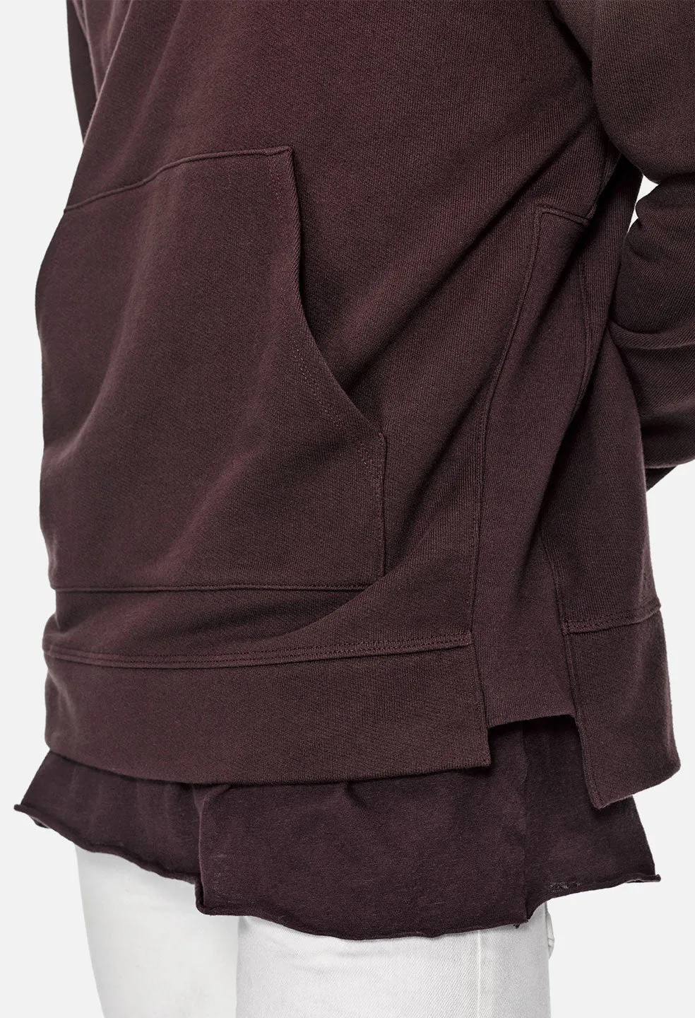 Kake Mock Pullover / Maroon