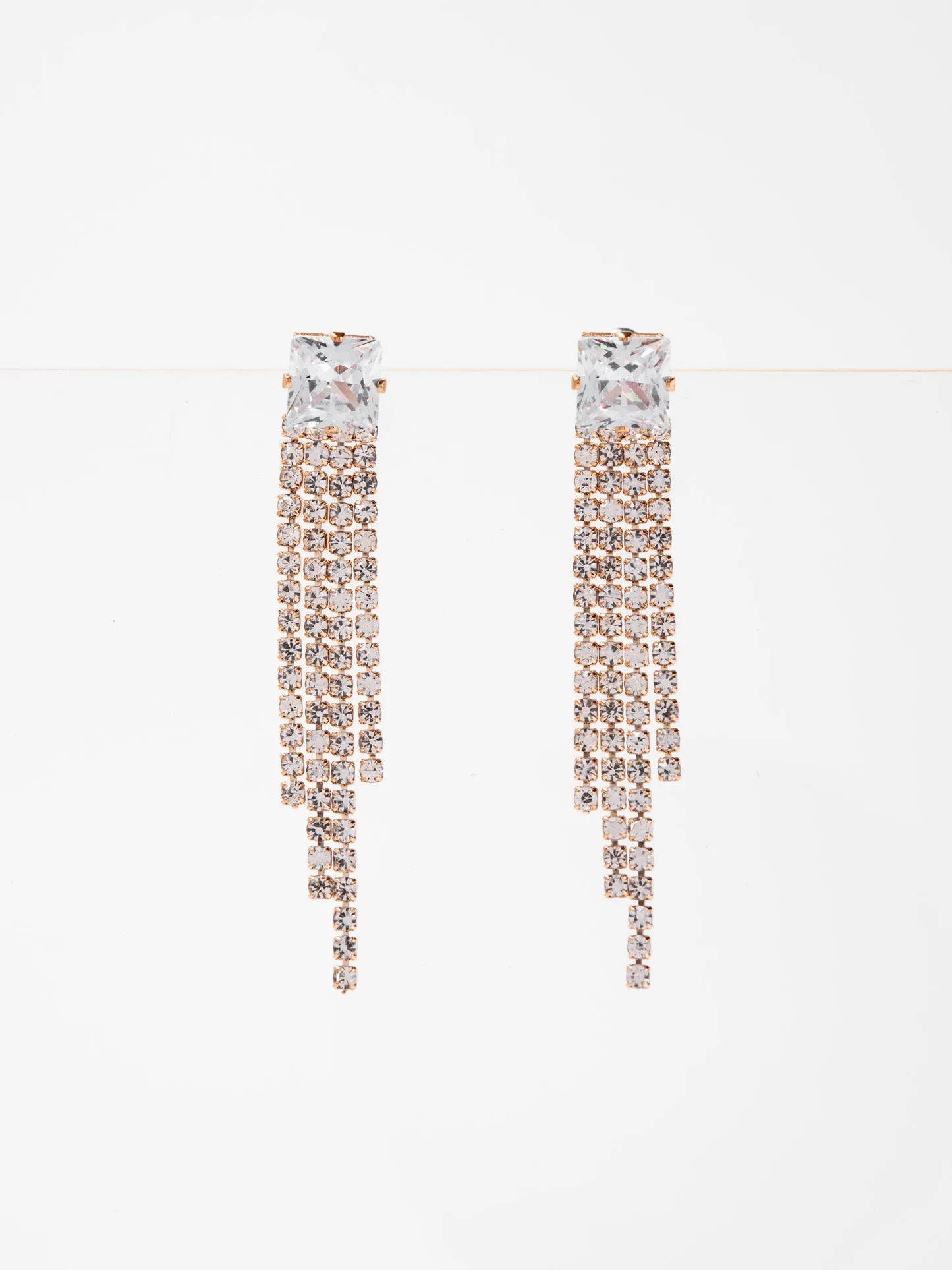 Kaleen Zircon Stone Elegant Drop Earrings