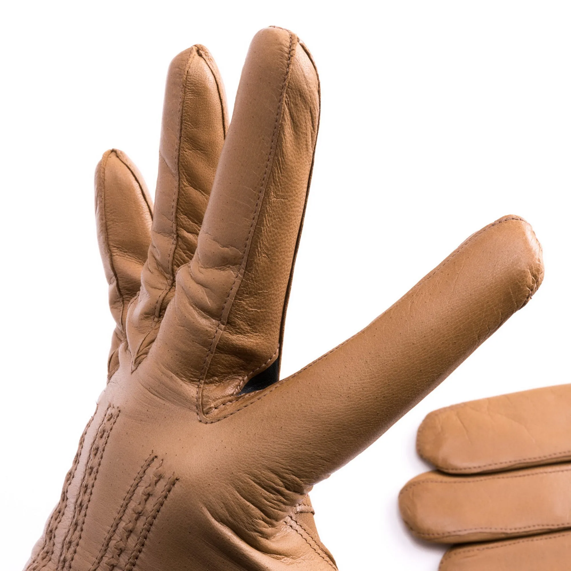 Light Tan Cashmere Lined Lamb Nappa Gloves