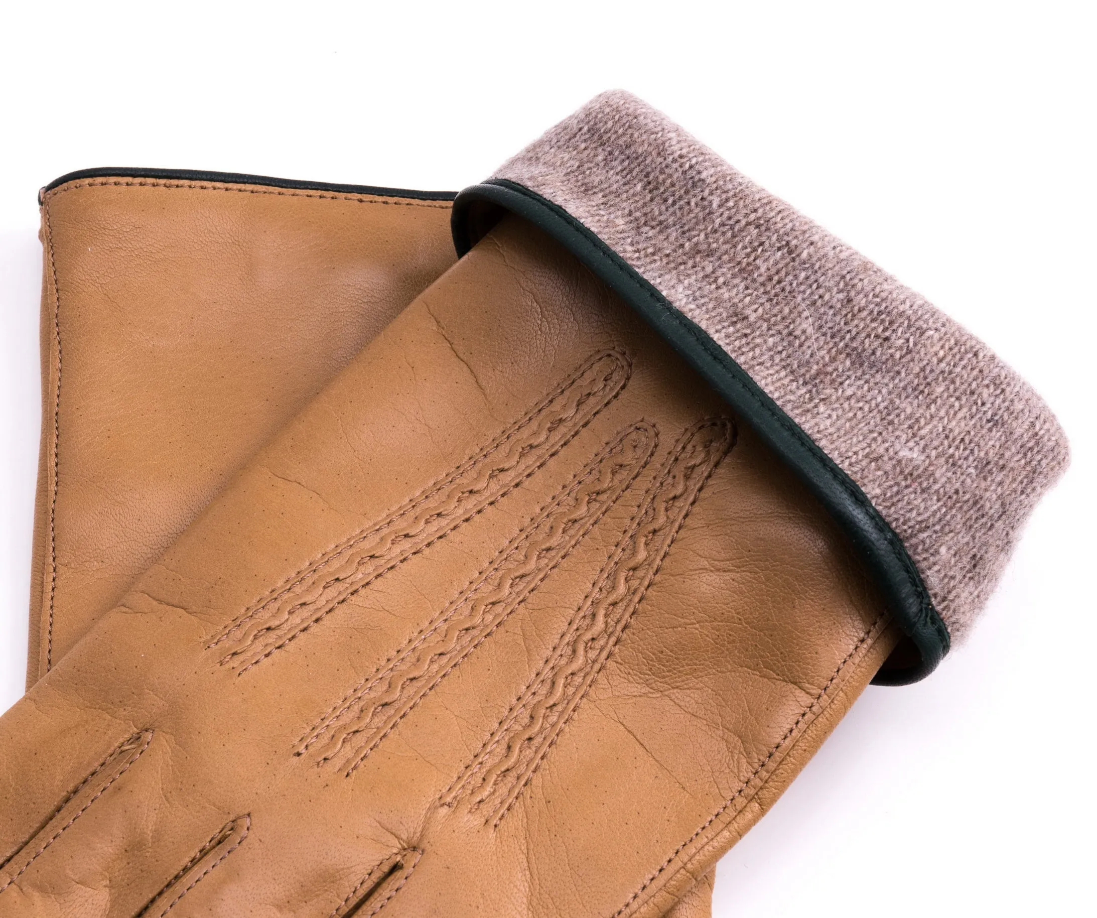 Light Tan Cashmere Lined Lamb Nappa Gloves