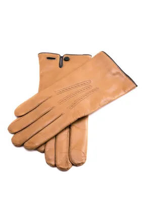 Light Tan Cashmere Lined Lamb Nappa Gloves