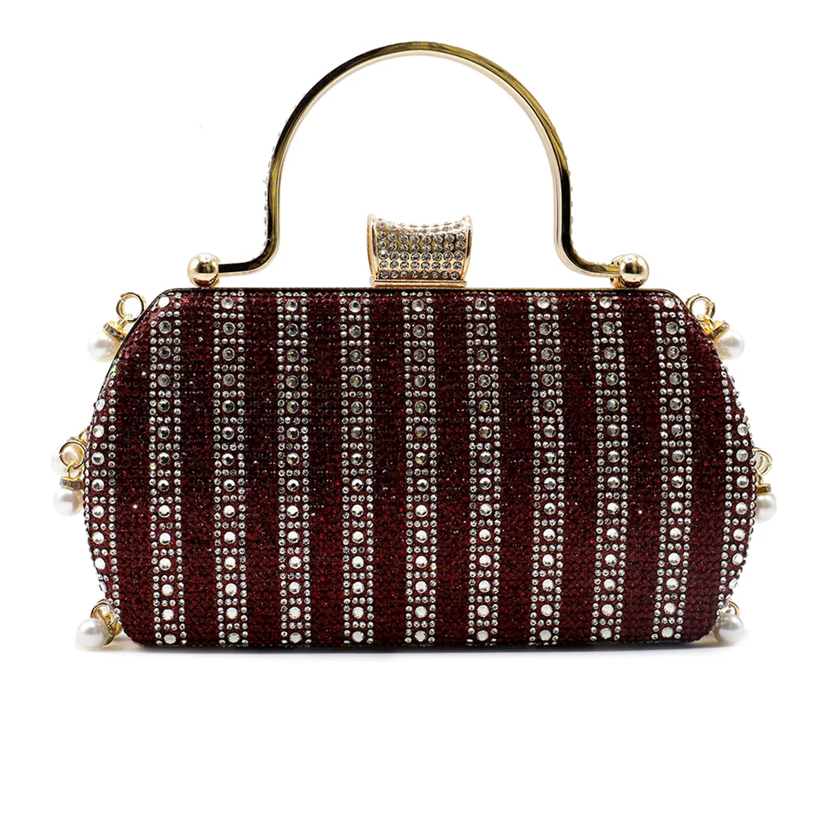 Maroon Fancy Clutch C00C20205