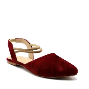 Maroon Formal Sling Back 090783