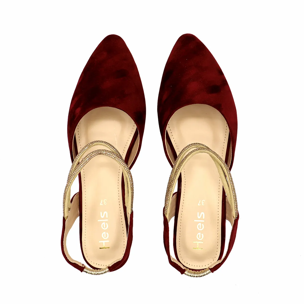 Maroon Formal Sling Back 090783