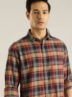 Men Checked Full Sleeve Cotton Shirt