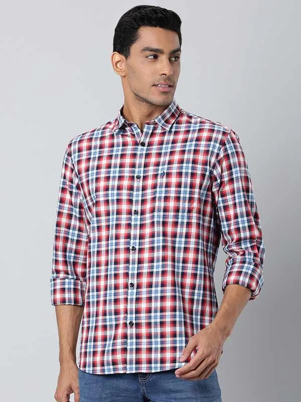 Men Checked Full Sleeve Cotton Shirt