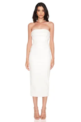 Nookie Cleo Strapless Midi Dress - Ivory