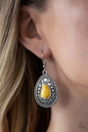 Paparazzi Earring ~ Desert Nirvana - Yellow